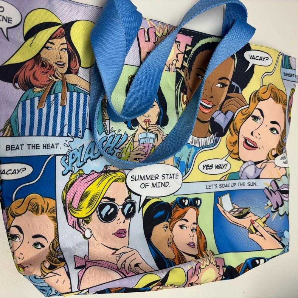 🌟 Estée Lauder Limited Edition "Gossip" Pop Art Tote 🌟 - Picture 3 of 5